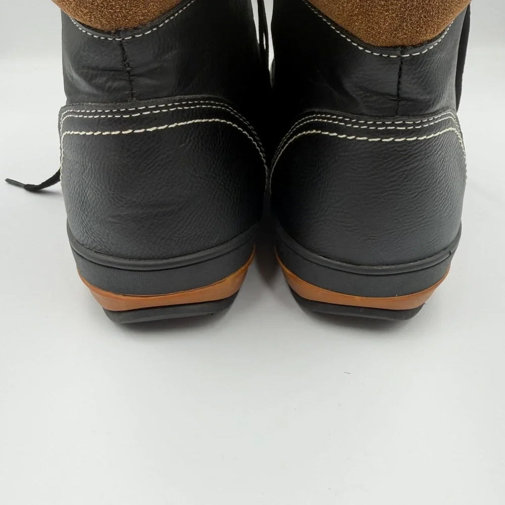 Carlos by Carlos Santana Solo Mens Black Faux Leather Plaid Boots Size 11